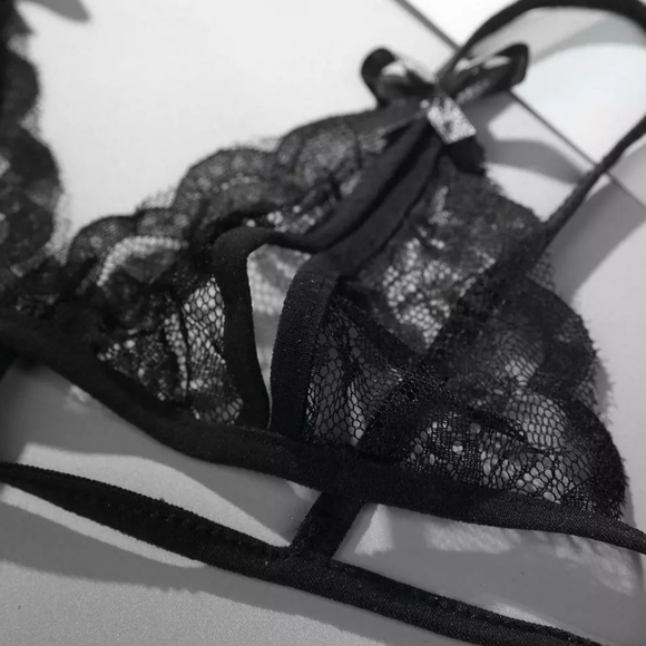 2/$30 NWOT Black Lace Bra Lingerie Sexy - Picture 2 of 2